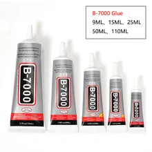 Cola b7000 para strass, adesivo de cristal 9ml 15ml 25ml 50ml 110ml, agulhas artesanato, vidro resina epóxi suprimentos cola diy