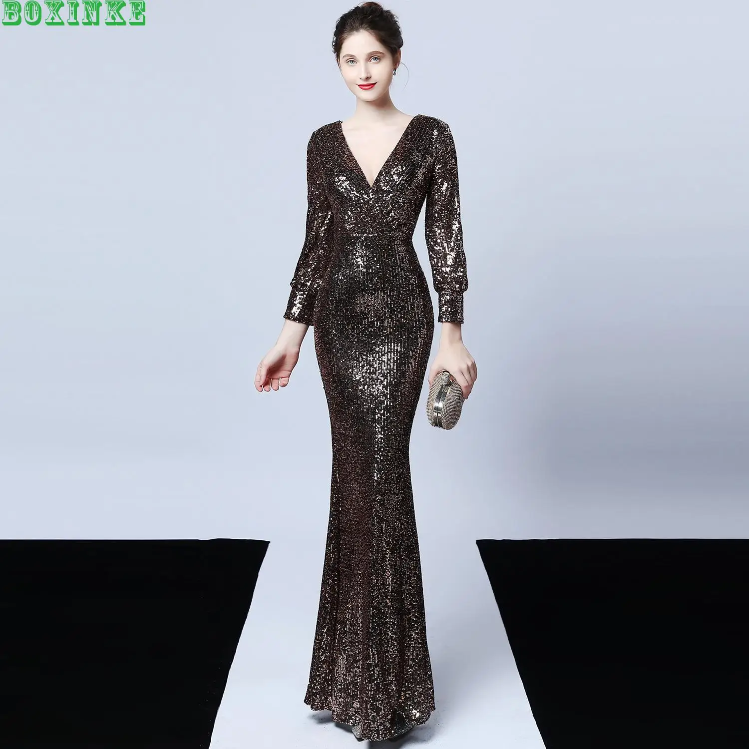 Plus Size Real Zanzea Herfst 2019 Nieuwe Elegante Banket, Lange Mouwen Jurk, Sexy Mouwen, geborduurde Luchthaven, Voor Queen Fishtail Plus Size Real Zanzea Herfst 2019 Nieuwe Elegante Banket, Lange Mouwen Jurk, Sexy Mouwen, geborduurde Luchthaven, Voor Queen Fishtail