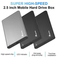 ssd hdd כונן מקרה HDD 2.5 אינץ SATA 3.0 ל- USB 3.0 מתאם כונן קשיח מארז עבור SSD דיסק HDD Box סוג C 3.1 Case חליפת 7mm / 9.5mm (1)