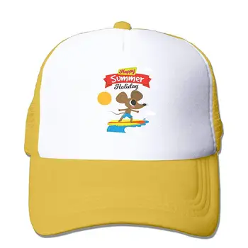 

TSDFCSurf Rats Sun Protection Adjustable Caps Quick Dry Mesh Hat Yellow