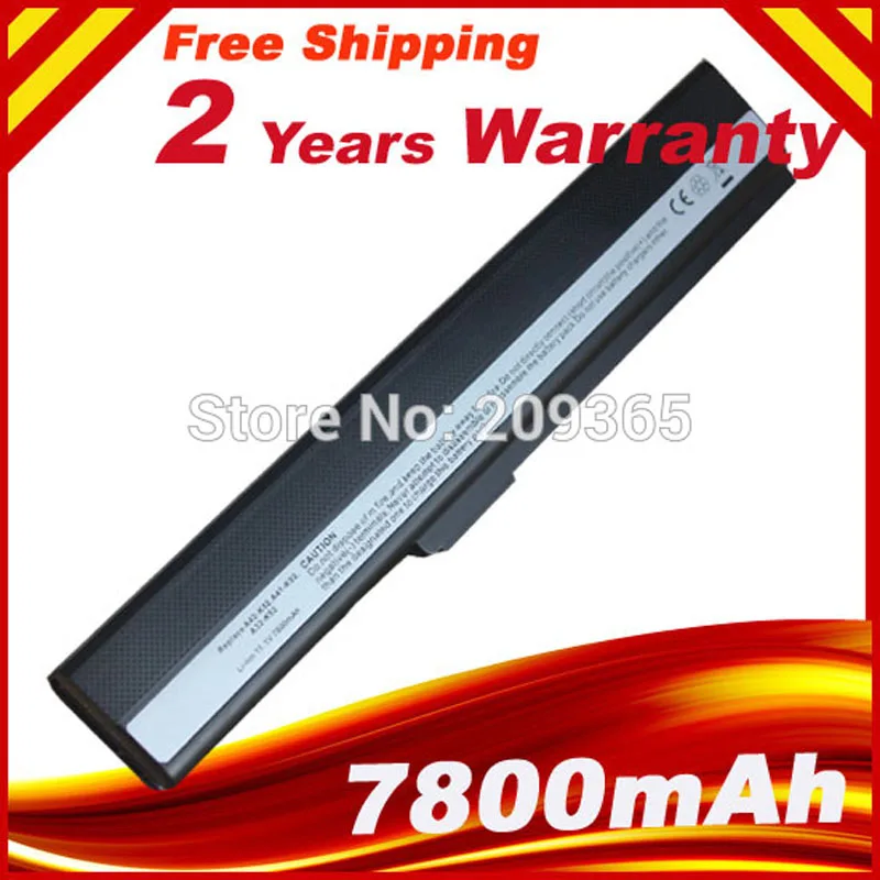 HSW 7800mah Аккумулятор для ноутбука ASUS A32-K52 A31-K52 k52 X52F X52J X52JB X52JC X52JE X52JG X52JK X52JR X52Jt X52JU X52JV