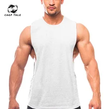 Брендовый мужской солидный Летний жилет без рукавов, хлопковые мужские майки для тренажерного зала, одежда для бодибилдинга, майка для фитнеса