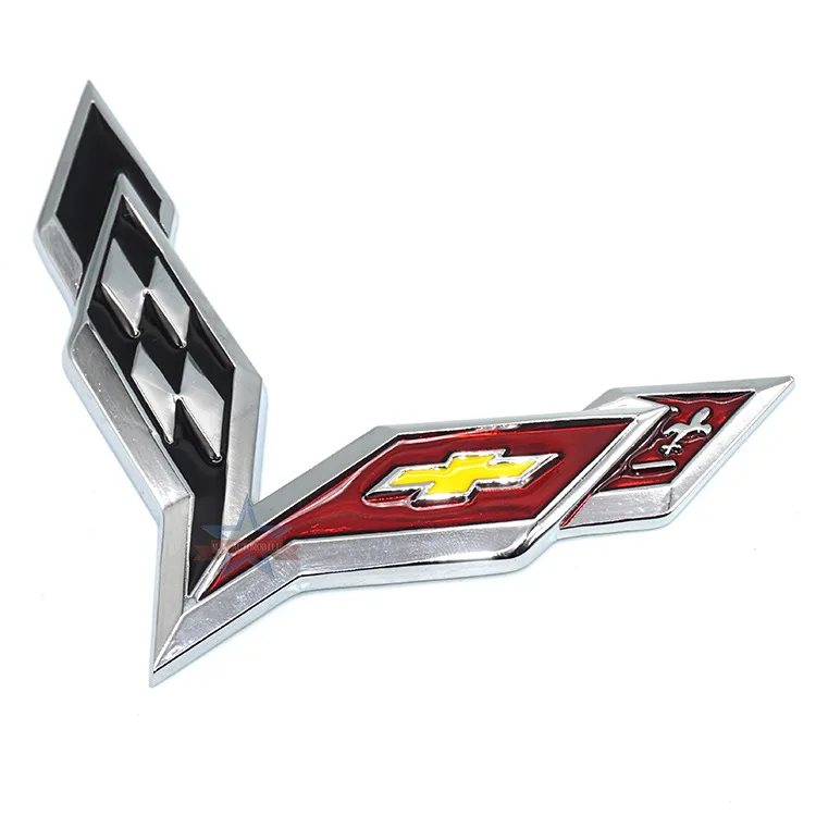 Corvette Автомобильный логотип Подходит для Chevrolet декоративная наклейка Cruze Модифицированная Corvette 60 Юбилейная наклейка на бампер s