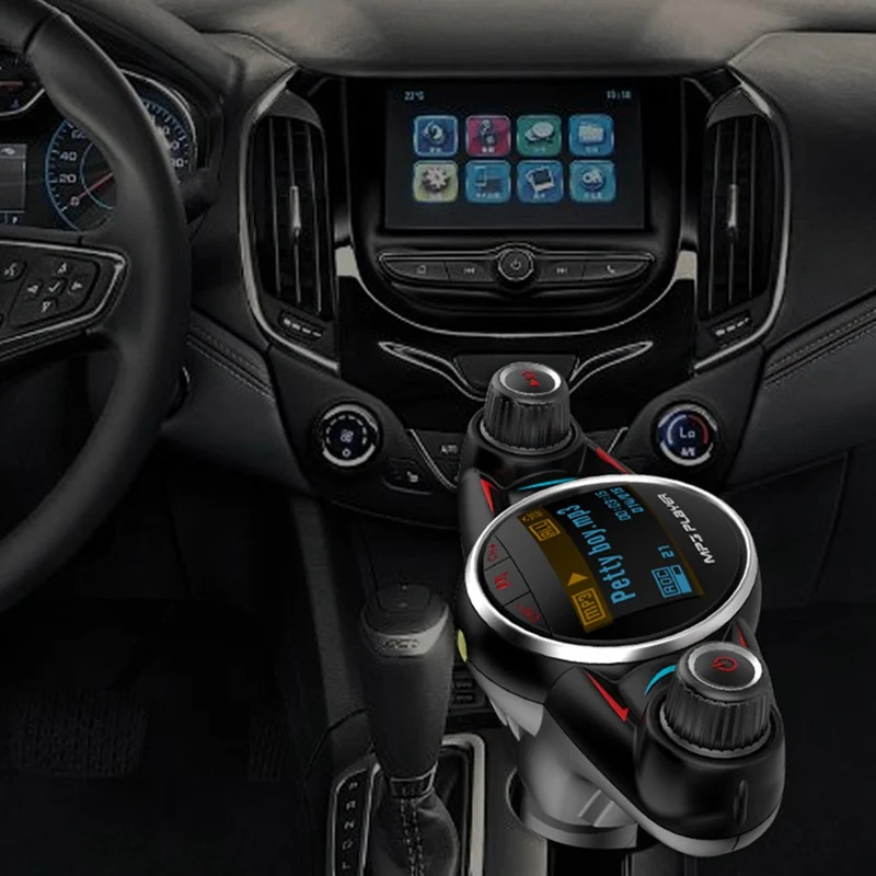 Автомобильный Bluetooth MP3 передатчик автомобильный FM TF карта музыкальный телефон плеер U диск плеер и кардридер 12-24 В