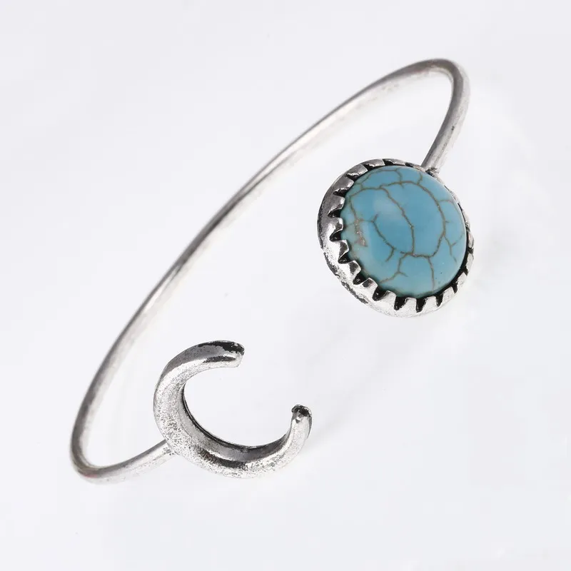 Bracelet Manchette Tibétain En Pierre Naturelle - Style Ethnique - Sans Marque