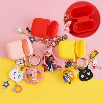 

Sailor Moon Water Ice Moon Pendant Earphone Case for Apple IPhone Charging Box for AirPods Protective Cover Skin Accessories