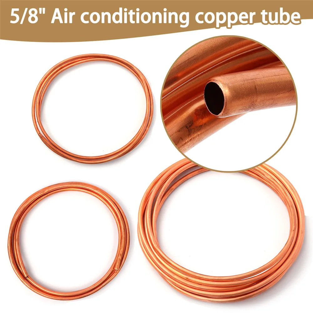 

High Quality 5/8 Inch 1/2/3/4/4/7/10/15/20m R410A Air Conditioning Capillary Soft Copper Pipe Brass Tube Coil Free Shipping