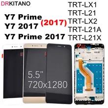 Для huawei Y7 Y7 Prime ЖК-дисплей сенсорный экран дигитайзер для huawei Y7 Prime ЖК с рамкой TRT-L21 TRT-LX1