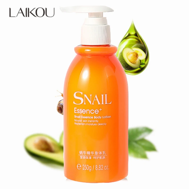Laikou Snail Extract Moisturizing Body Lotion 250ml Hydrating