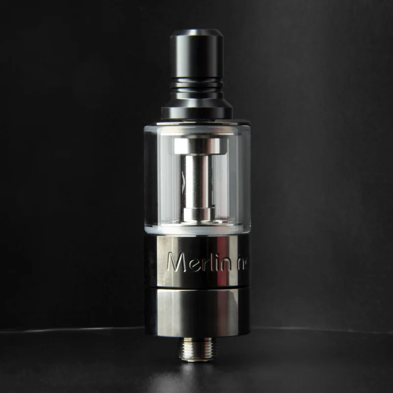 Augvape Merlin Nano распылитель RTA 18 мм 2 мл 3,5 мл Скрытая регулируемая система заправки воздуха Нижняя камера Peek электронная сигарета Vape RTA - Цвет: Gun Metal