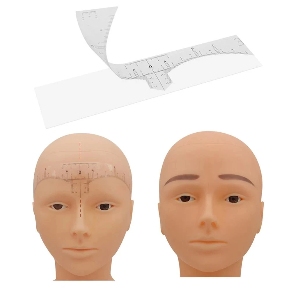 Description Picture 6 of itemDisposable 50pcs / lot Microblading Ruler Guide Ruler Adhesive Sticker Permanent Eyebrow Makeup Eyebrow Tool