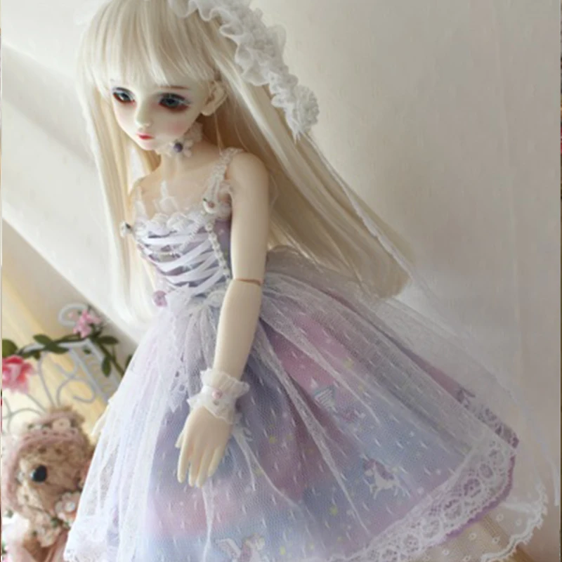 Кукла Одежда 1/4 1/6 BJD кукла платье Фэнтези вуаль платье для 1/6 1/4 BJD кукла аксессуары платье костюмы - Цвет: Многоцветный
