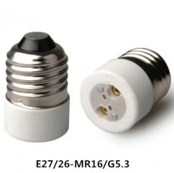 

Conversion Lamp Holder E27 to MR16/G5.3/G4 Screw Lamp Holder Sockets Flame Retardant and High Temperature Resistance