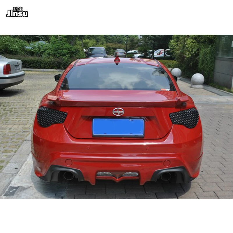Для Toyota 86 2012- STI стиль Стекловолокно Задний багажник спойлер для Scion GT86 для Subaru BRZ FRP праймер заднее крыло