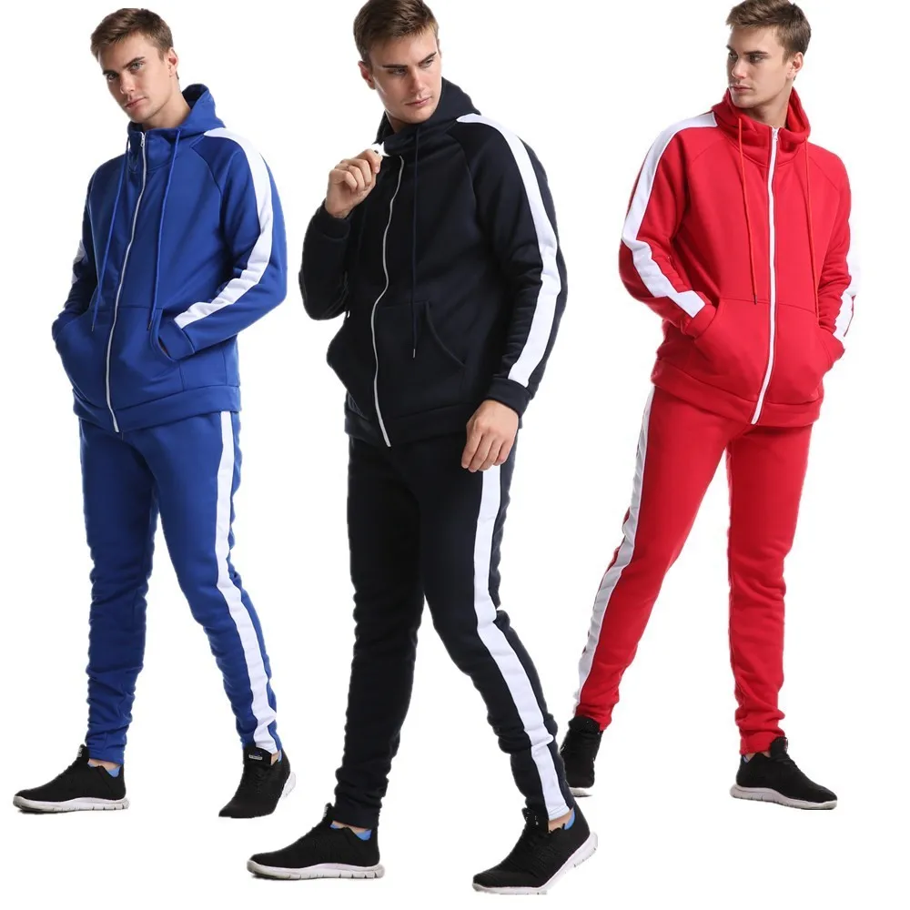 

Fashion Brand Men Hoodies 2019 Spring Autumn Male Casual Hoodies Sweatshirt Men's Splicing hoodie Sweatshirt Tops+ trousers