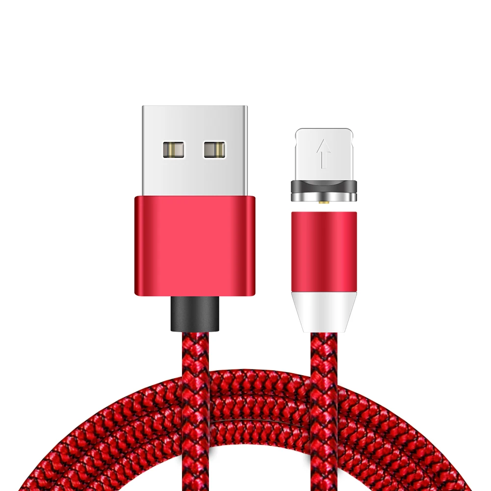 YCDC Магнитный кабель Micro usb type C адаптер для быстрой зарядки телефона Microusb type-C магнитное зарядное устройство usb c для iphone samsung xiaomi - Цвет: Red