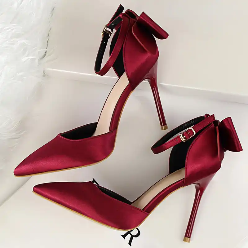 burgundy red sandals