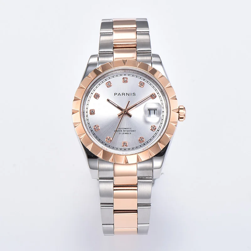 

Casual Parnis Automatic Mechanical Men's Watches Calendar Men Watch relogio masculino jam tangan pria 2020 new arrival man clock