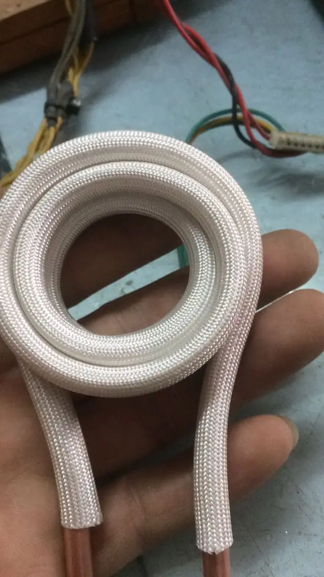 High Frequency Machine Induction Heating Ring Drilling Gear Turning Tool Heating Ring Plane Coil Copper Tube Coil Induct