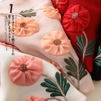 

100% Pure Wool Scarf Embroidery 2020 Ladies Pashmina Winter Scarves Wool Shawls and Wraps for Wedding Bride Bridesmaid Scarf