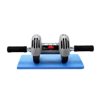 

1PC Mute Durable Automatic Useful Nonslip Abdomen Trainer Exercise Roller Abdominal Wheel with Mat for Workout Women Fitness Men