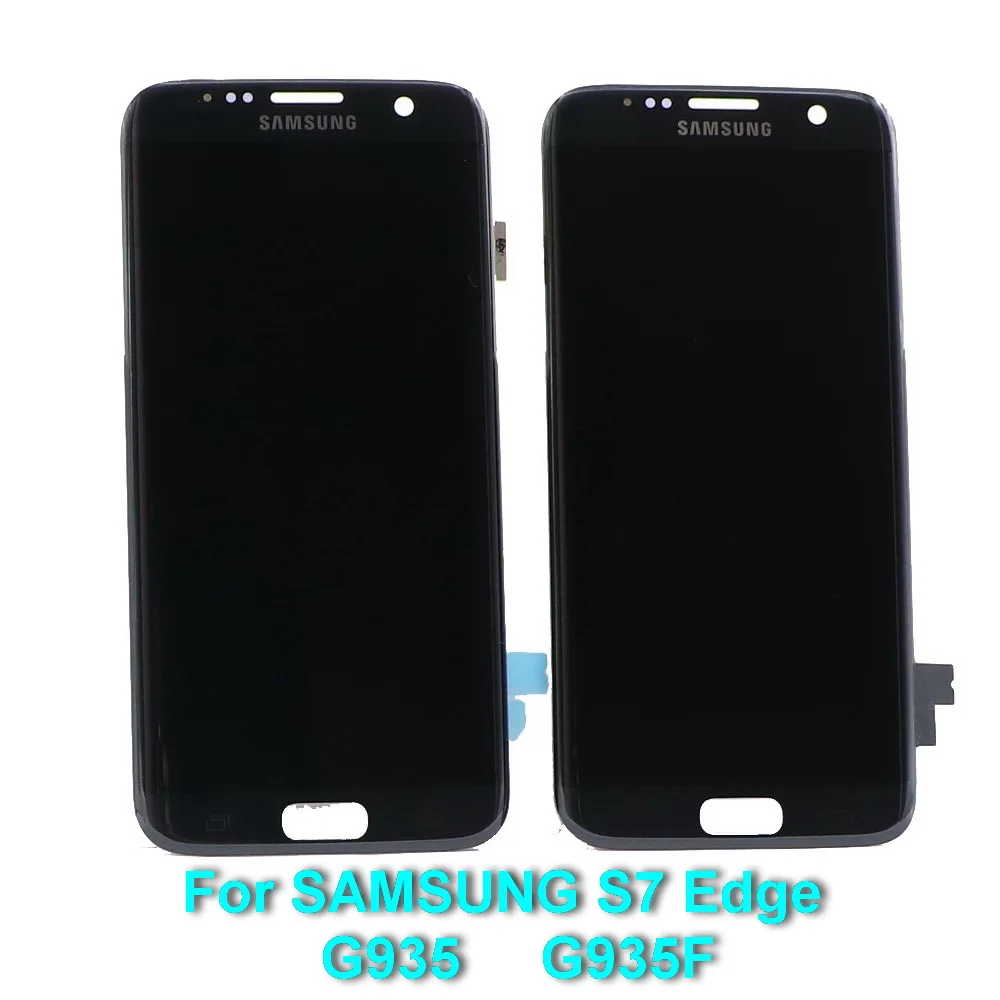 

Super AMOLED 5.5'' LCD Replacement with Frame for SAMSUNG Galaxy s7 edge G935 G935F LCD Touch Screen Digitizer+Black dead pixel