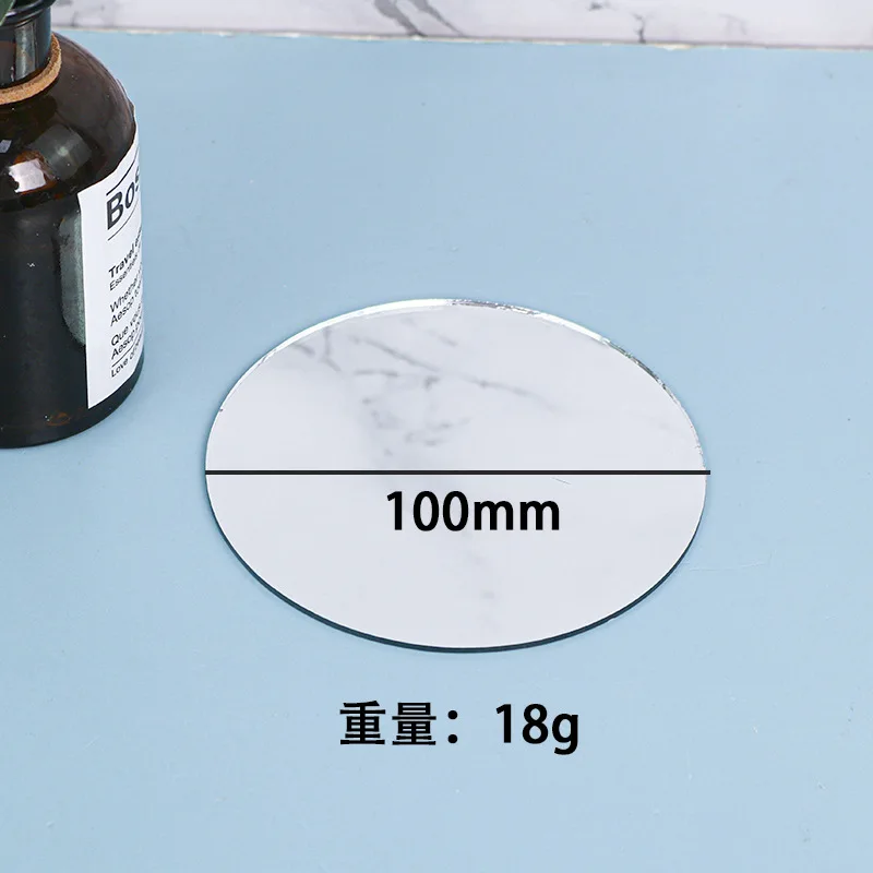 Bricolage Cristal Résine Moule Rond Soleil Lune Miroir Tenture Murale Maquillage Décoration De La Maison Moule Miroir UV Résine époxy Silicone Moule