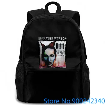 

New Popular MARILYN SON Album Cover Lest We Forget Black Print Style women men backpack laptop travel school adult