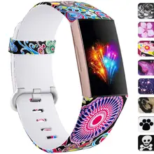 Pasek silikonowy do Fitbit Charge 4 wymienna opaska do zegarka Charge4 SmartWatch sportowa miękka bransoletka Fitbit Charge 3 SE band