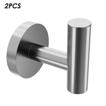 

2 Pack Bathroom Towel Hook Hanger Bathroom Stainless Steel Wall Mount Coat Robes Rustproof Hooks for Kitchen Hardware