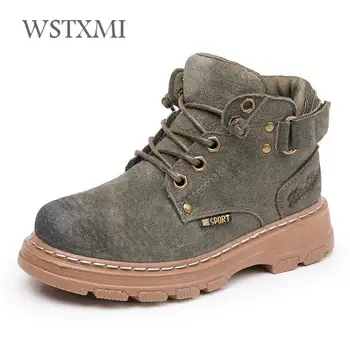 

New Boys Martin Boots Children Winter Shoes Western Ankle Boots Genuine Leather Plush Warm Fashion Waterproof Kids Snow boots