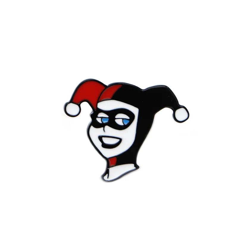 20 шт./лот Harley Quinn Эмаль Булавка креативные Броши Булавки на лацкан джинсовая