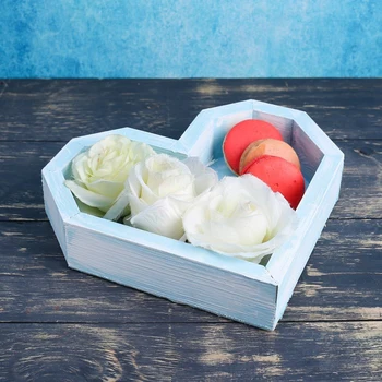 

Kashpo wooden "heart Lux", blue brush give a beautiful 4497994