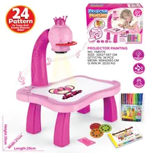 Table de dessin artistique pour enfants, projecteur Led, tableau de peinture, artisanat de bureau, apprentissage éducatif, outils de peinture