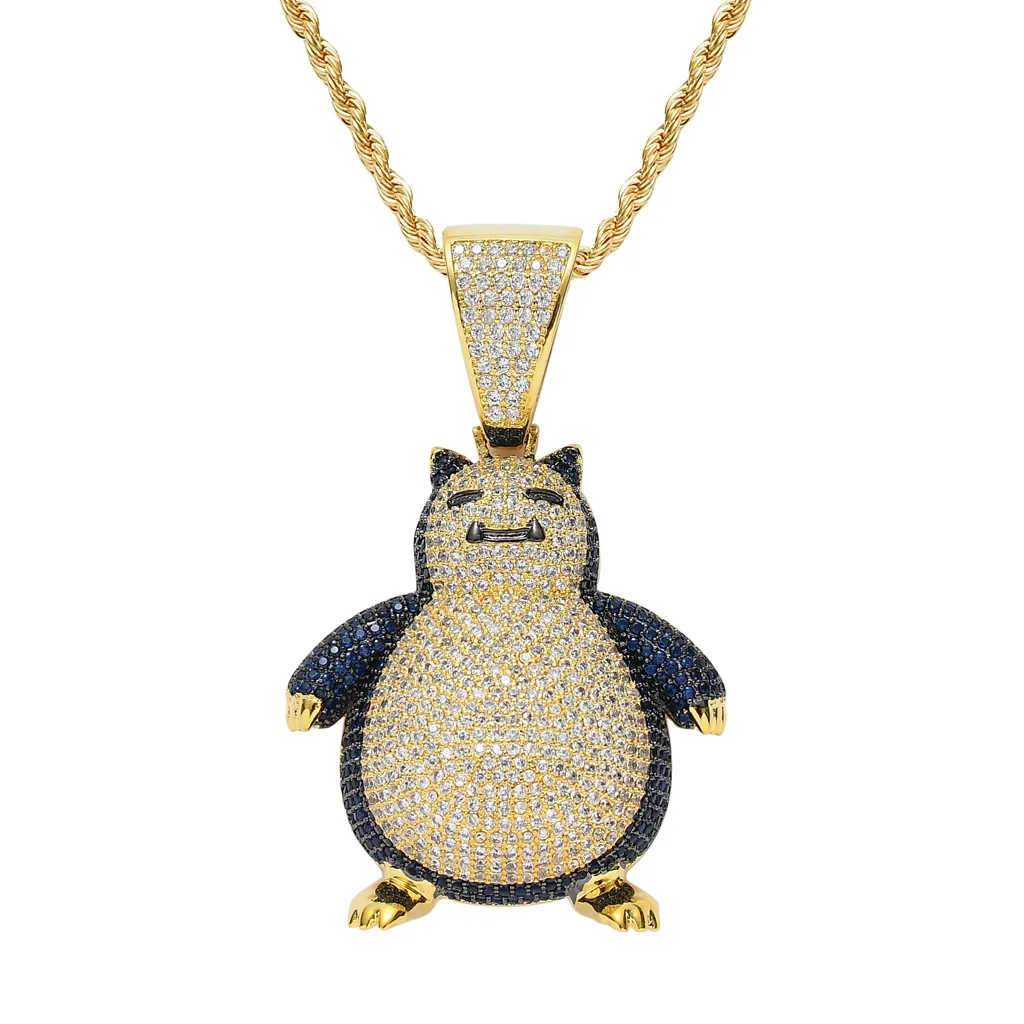 Lab Diamond Elf Kabi Pendent Necklace 