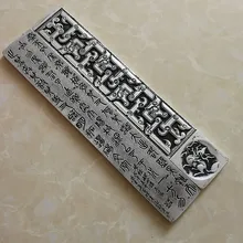 Peso de papel em papel 2 peças, escultura vintage, artesanato, metal, escova chinesa, caligrafia, pesos de papel portátil, adereço de prensagem de papel