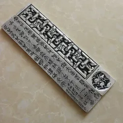 Poids en papier artisanal Vintage, 2 pièces, poids en papier en métal, brosse chinoise, calligraphie, accessoire de pressage en papier Portable 