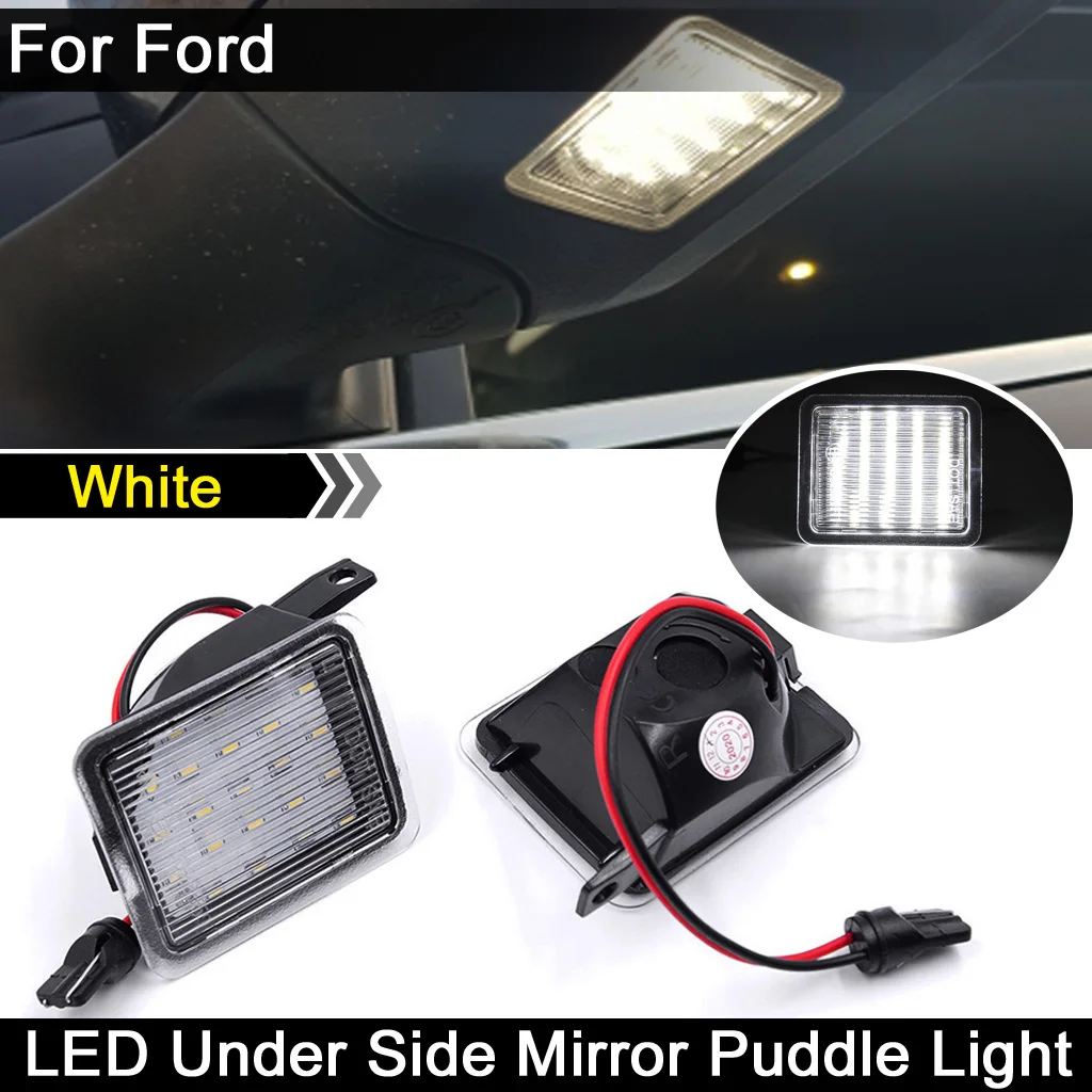 

2Pcs For Ford C-Max MK2 Galaxy Grand Focus Kuga Escape Mondeo S-Max LED Under Side Mirror Puddle Light Courtesy Lamp