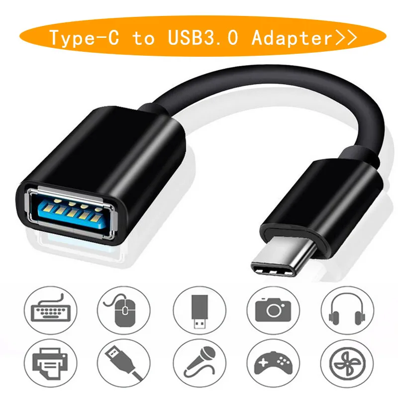 OTG type C Кабель-адаптер USB C type-C штекер USB 3,0 Женский зарядный USB-C для синхронизации данных конвертер для samsung Galaxy huawei Xiaomi