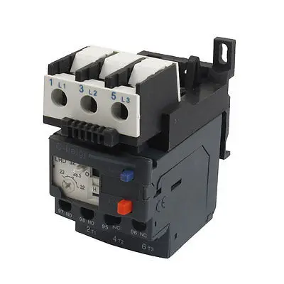 

JR28-25 32A 690V 1NO 1NC 3 Phase Motor Thermal Overload Relay w Socket