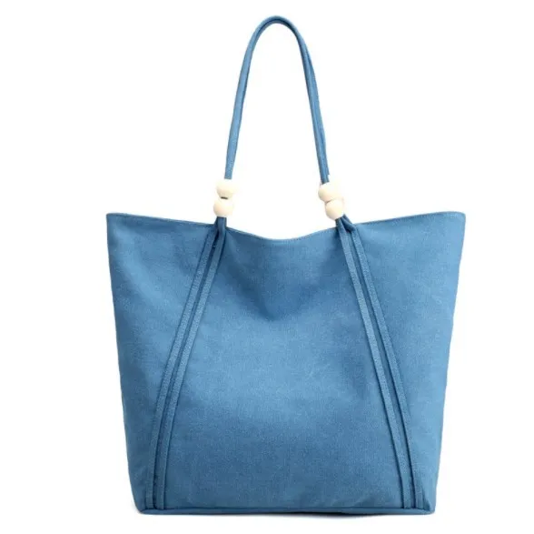 

Women Large Capacity Casual Tote College School Canvas Shoulder Bags Womens Simple Handbags Casual Hand Bags White Grey Brown