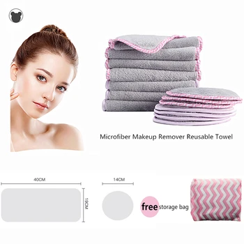 

2PC Microfiber makeup remover cloth/towel/wipes/pads reusable remover makeup facial cleaning tool face Cleansing towels skincare