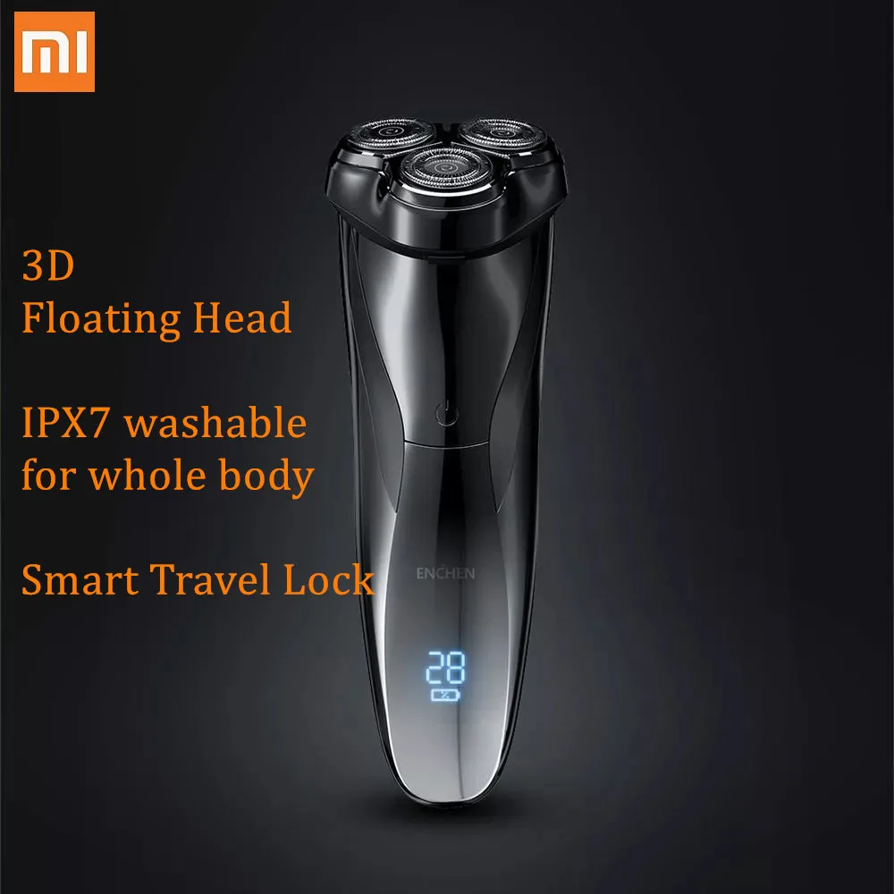 Горячая Xiaomi Enchen BlackStone 3 Pro электробритва/головка резак моющийся IPX7