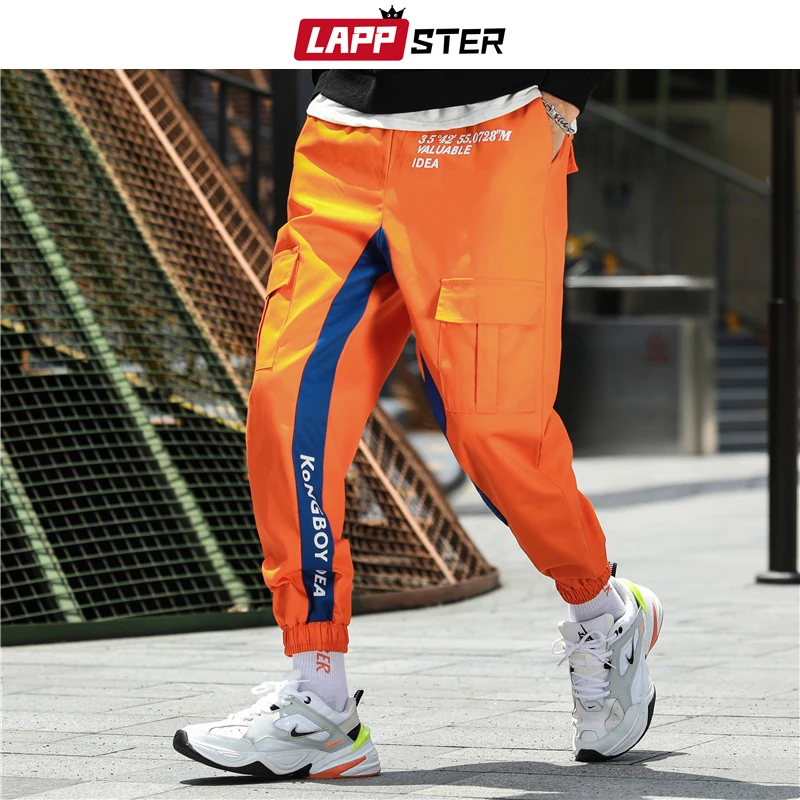 LAPPSTER мужские уличные брюки карго осенний мужской комбинезон в стиле хип-хоп спортивные штаны цветные повседневные Модные брюки для бега