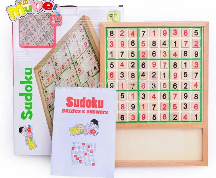 Фигурки деревянные развивающие игрушки, логика интеллекта sudokus, деревянная игра sudoku, детские игрушки, головоломки sudoku