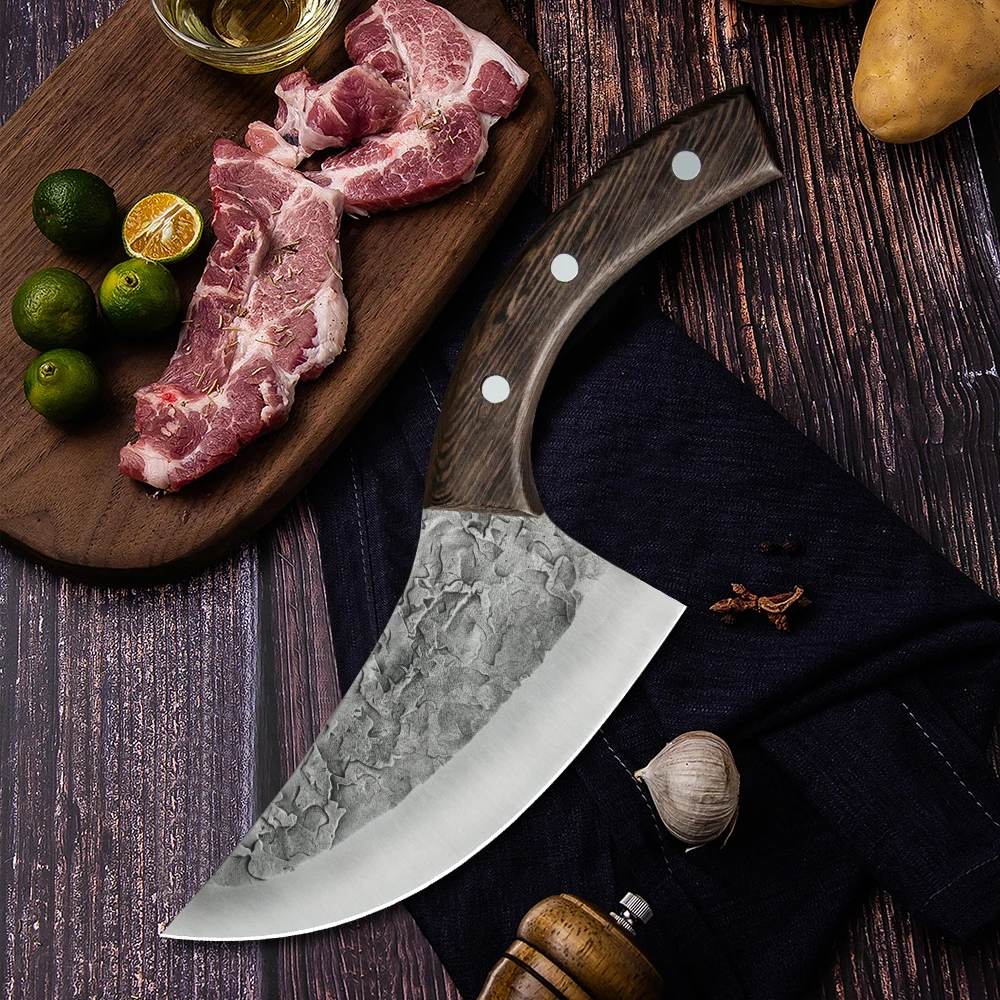 6 дюймов кованый Острый кухонный нож для обвалочного резки мяса 5cr15 ножи из