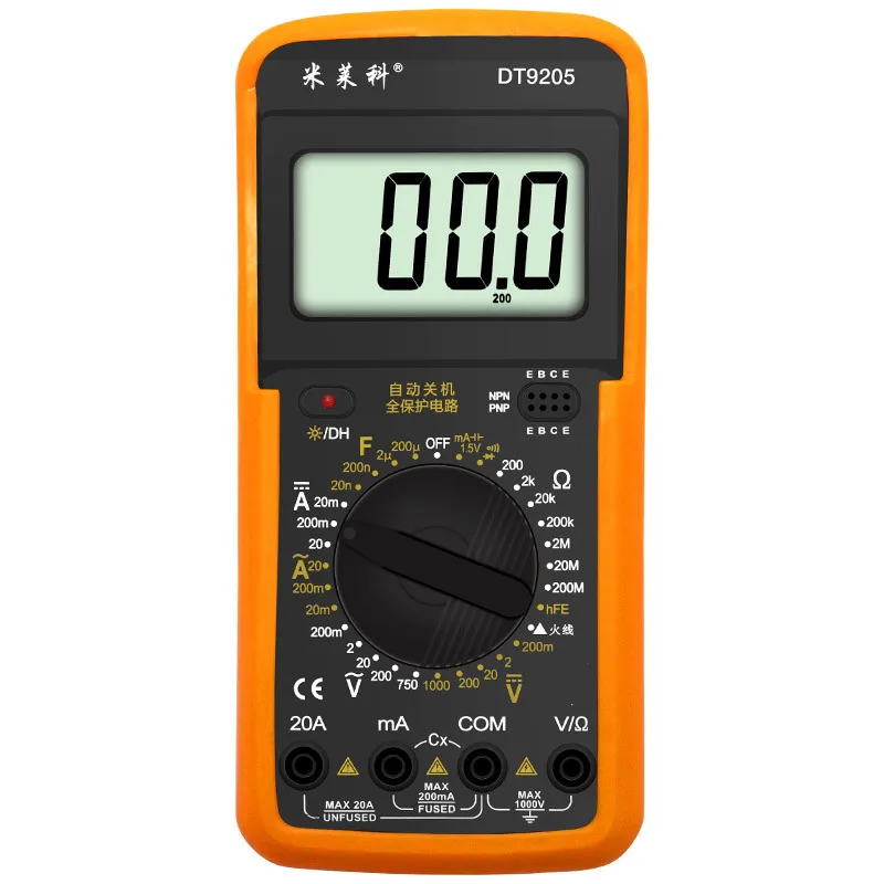 

High-precision Digital Multimeter Fully Automatic Electrician Intelligent Multimeter Automatic Shut-down Protect Line LCD Screen