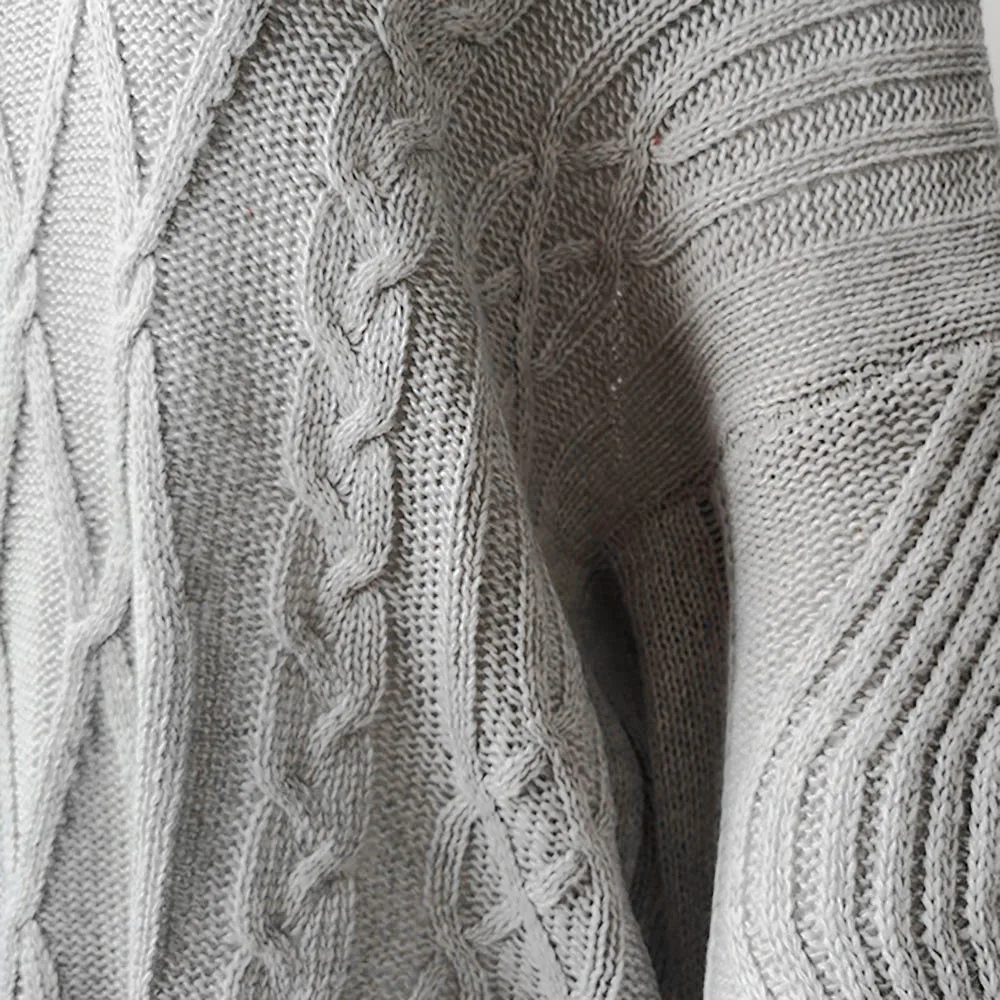  Off Shoulder Loose Slash Neck Sweater Pullover Blouse