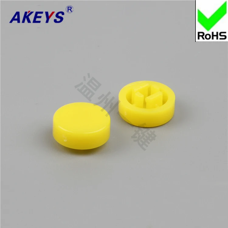

20pcs Red and yellow round switch cap B3F keystroke cap A37 with 1212o7.3 keystroke cap