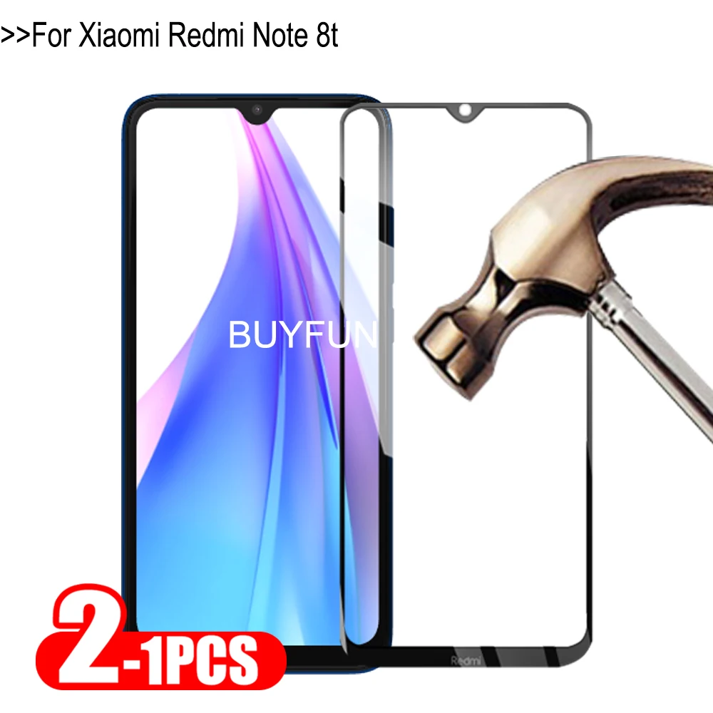1-2 шт. закаленное стекло для Xiaomi Redmi Note 8T защитное на Xiami Redmy Note8T Защитная пленка